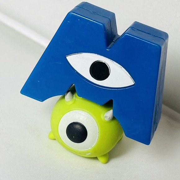 Disney Tsum Tsum Stackable Medium Vinyl Monster Mike Figure 2 Piece - Picture 2 of 7